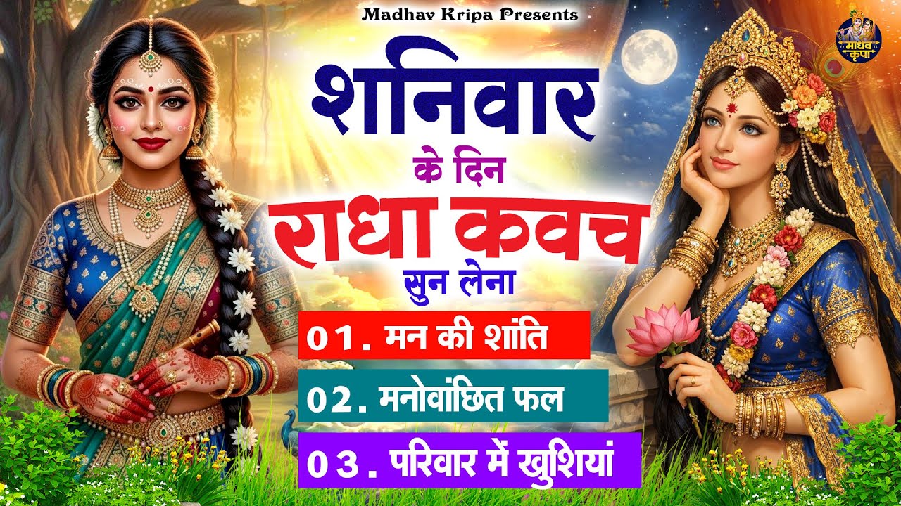 शनिवार के दिन घर परिवार में राधा कवच चलाकर रख देना होगी मन की शांति परिवार में खुशिया #radhakavach