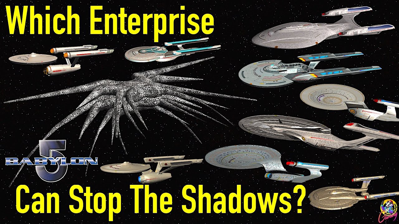 EVERY Enterprise VS Babylon 5 Shadow Vessel - Star Trek Starship Battles