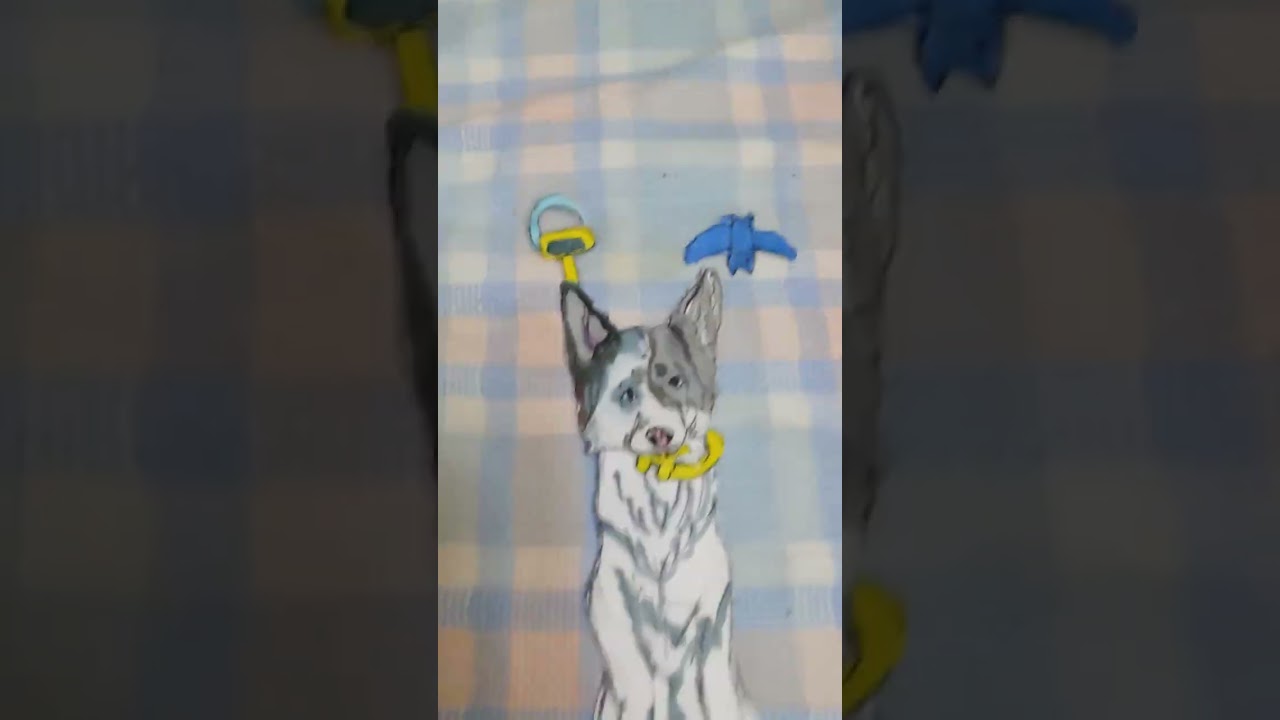 Появилась бумажная собака 🐶 распаковка 
