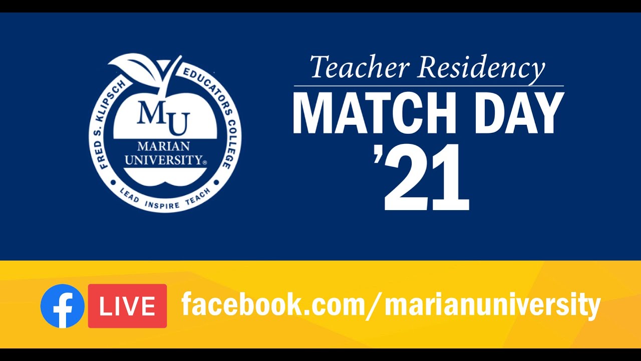 2021 Klipsch Educators College Teacher Residency Match Day