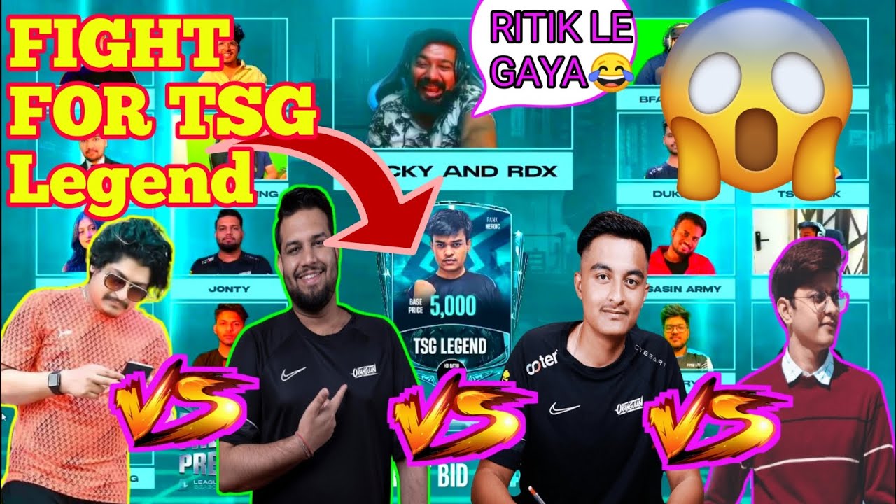 Finally @TSGLEGEND in Auction 🥵 Fight btw Captains ft. @GyanGaming @XMania12 23rd April