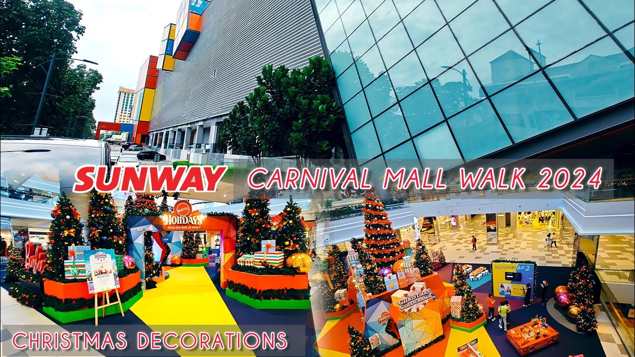 [4K60FPS]MALAYSIA CHRISTMAS 2024 WALKING TOUR&DECOR IN SUNWAY CARNIVAL MALL - PENANG | TRAVEL VLOG