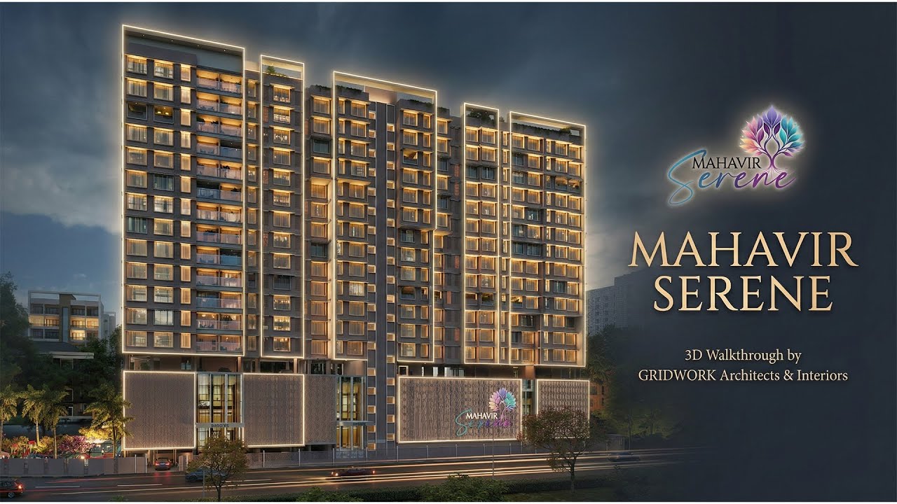 Mahavir Serene | Luxury Residential 3D Walkthrough | High-End 3D Walkthrough Rendering Service