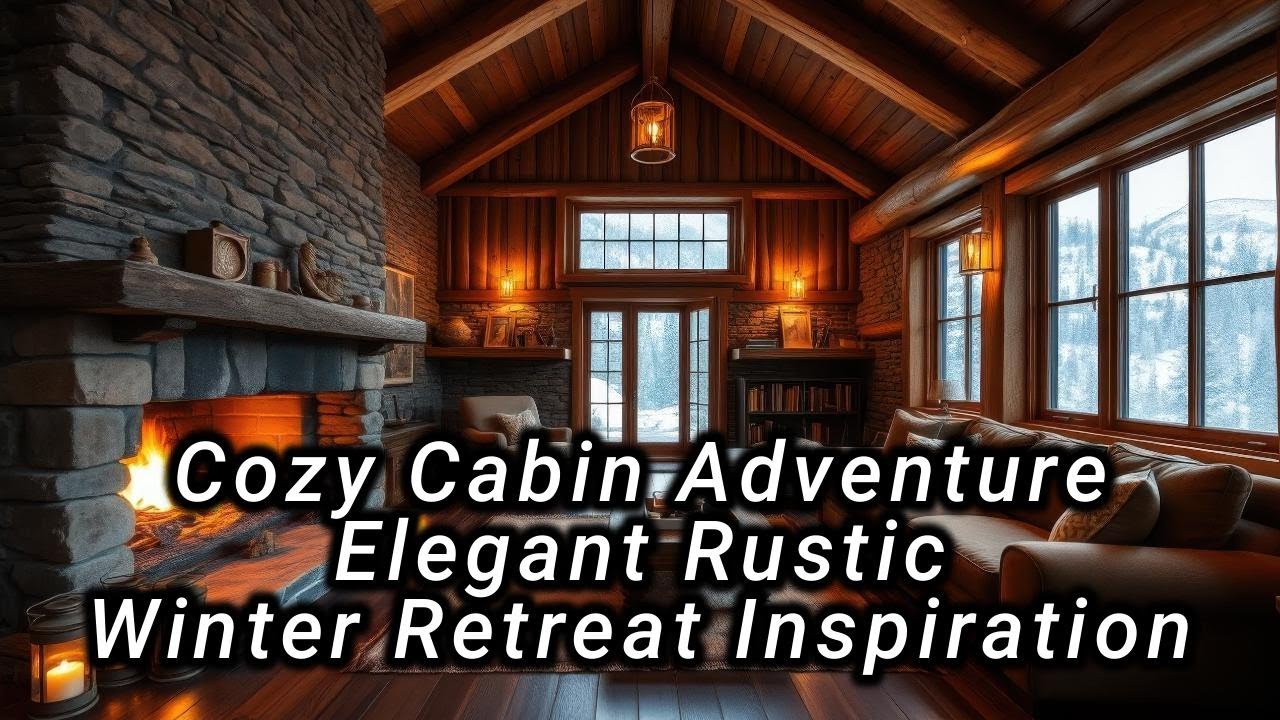 Cozy Cabin Adventure | Elegant Rustic Winter Retreat Inspiration ❄🔥