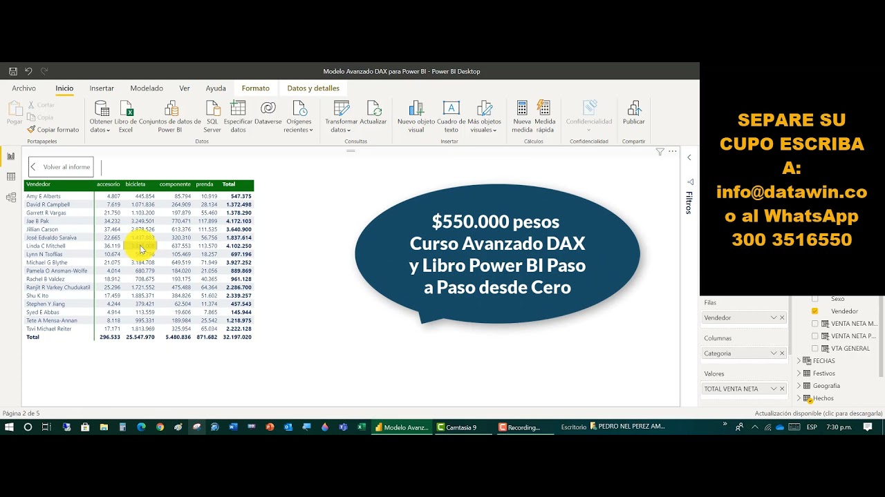 Curso Avanzado DAX para Power BI 24 Horas Febrero 2022