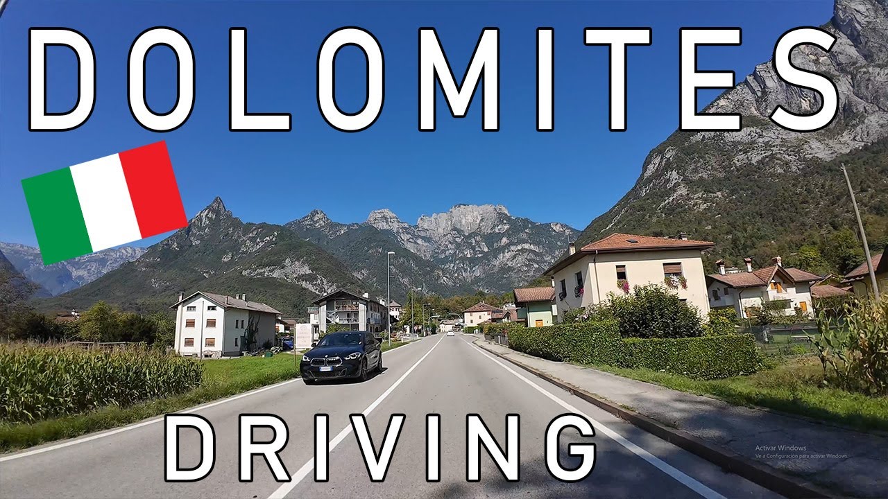DOLOMITES - Driving for 5 hours through Dolomites Italy 4K 60P