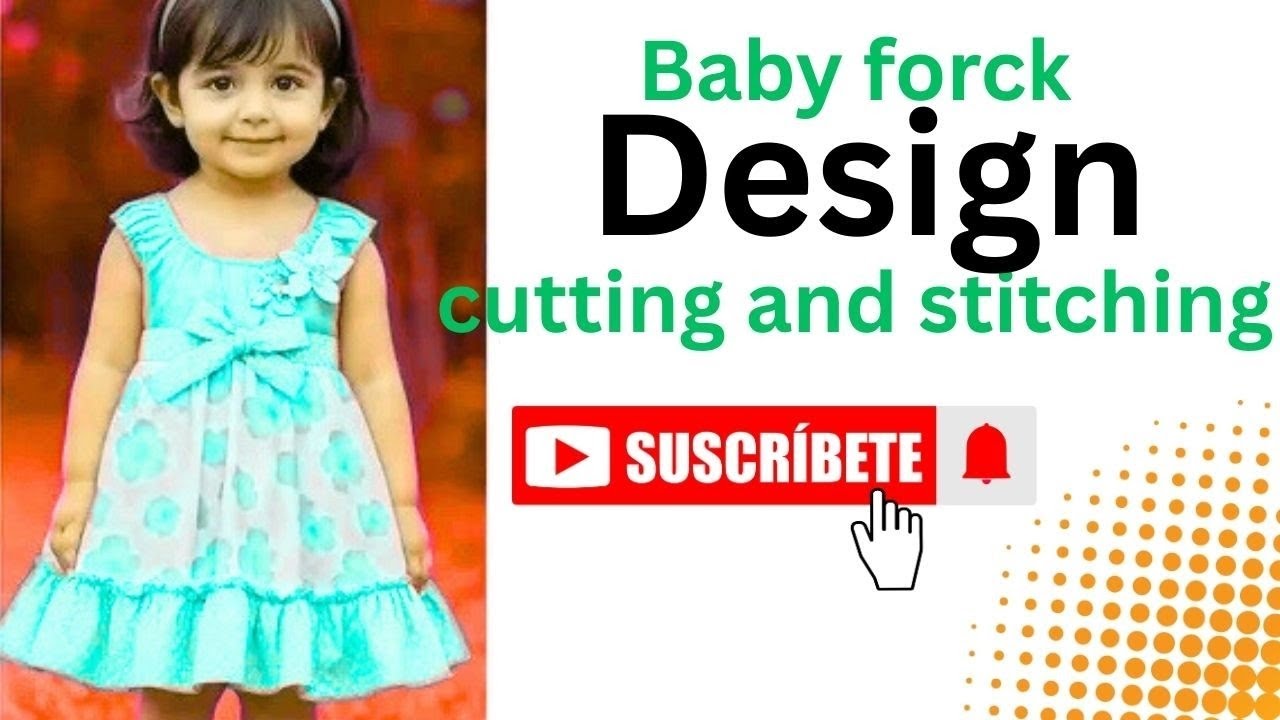 Baby dress cutting and sewing for little girl /baby Frock cutting and stitching