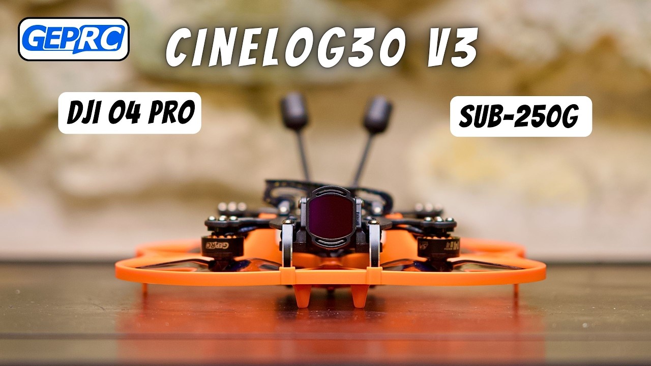 GEPRC Cinelog30 V3 sub-250g DJI O4 Pro Cinewhoop