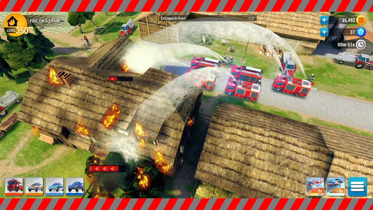 EMERGENCY HQ - FIRE ON A FARM! ( LEVEL 350 )