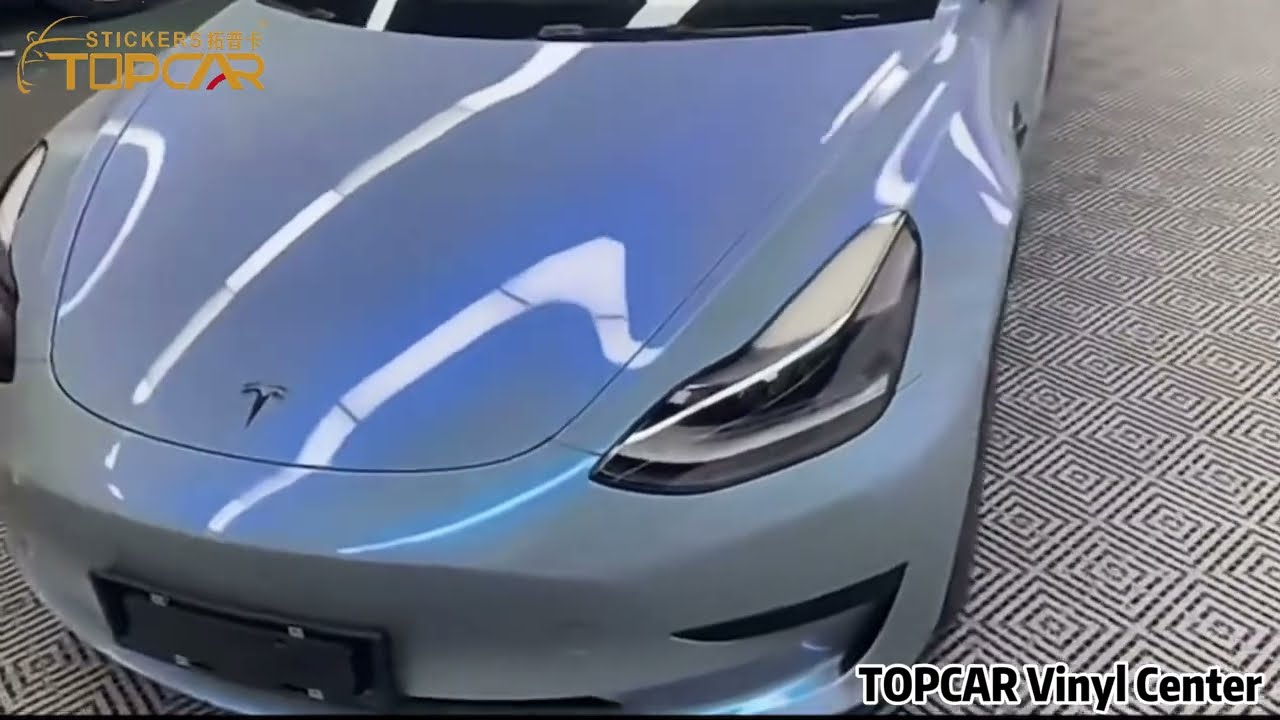 TOPCAR Magic Candy Color Flip Rock Grey Wrapping Vinyl Film GC-3022