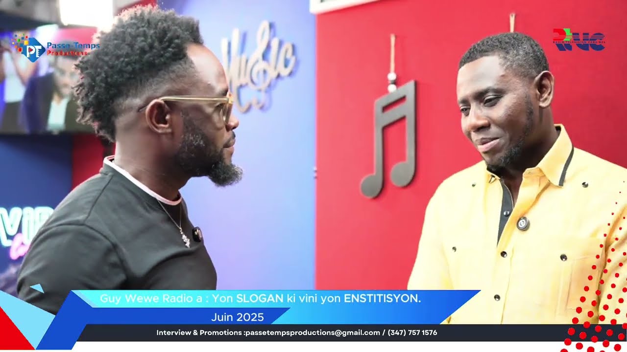 Guy wewe Radio a :yon SLOGAN ki vin yon ENSTITISYON.
