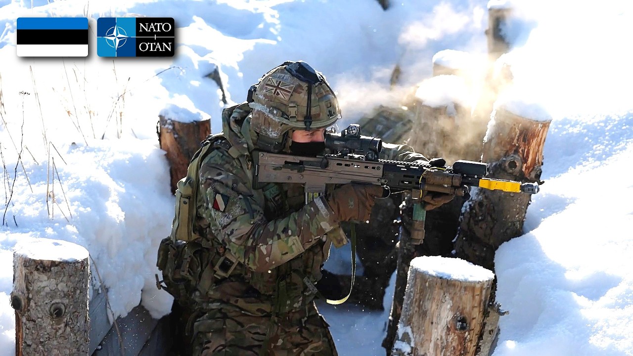 NATO Armed Forces Train for Arctic War in Estonia | -20&deg;C Combat Exercise (Feb. 2026)