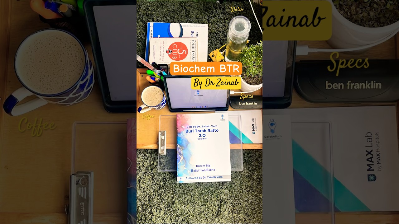Study with me!📚BTR 2.0 by Dr Zainab Vora #neetpg2025 #cerebellumacademy #btr