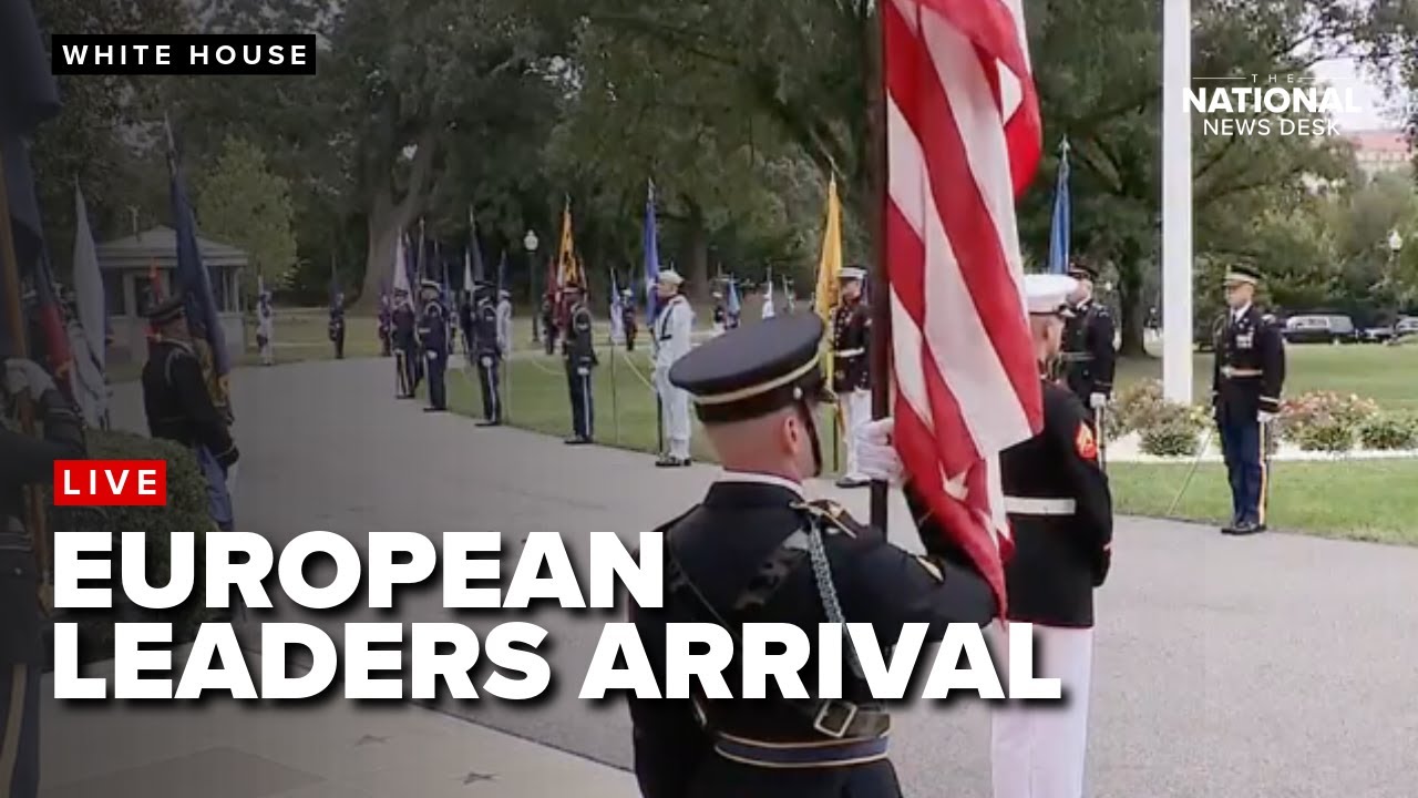 European leaders arrive at the White House for Zelenskyy meeting