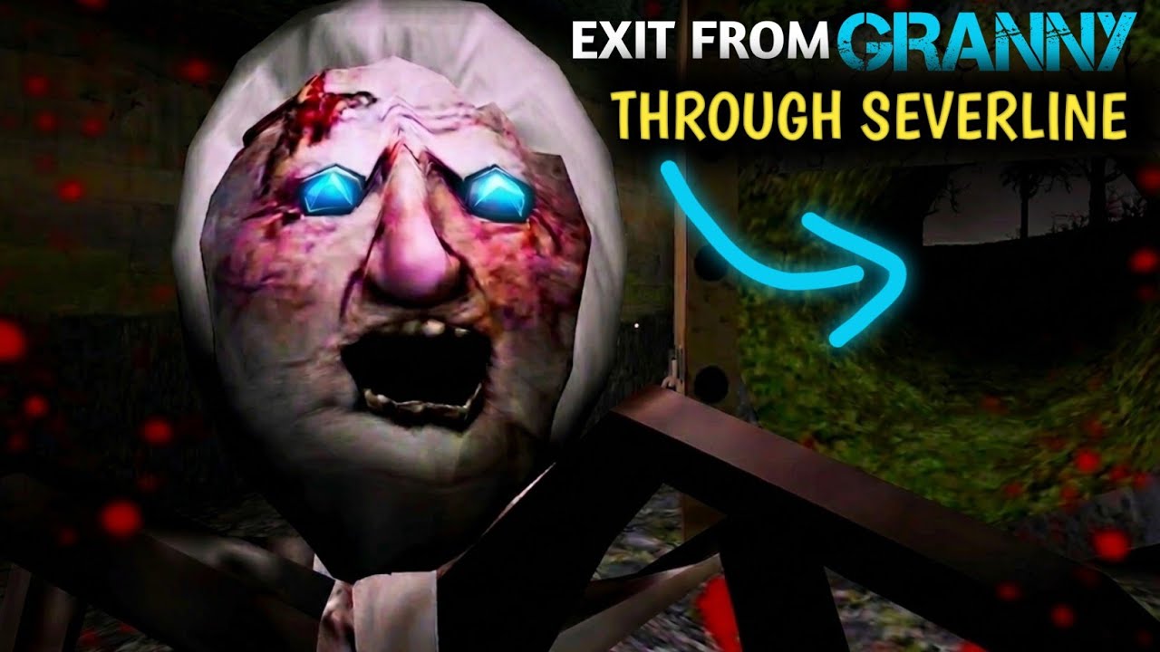 Escape from granny house through severline 🥶💀#granny #viral 