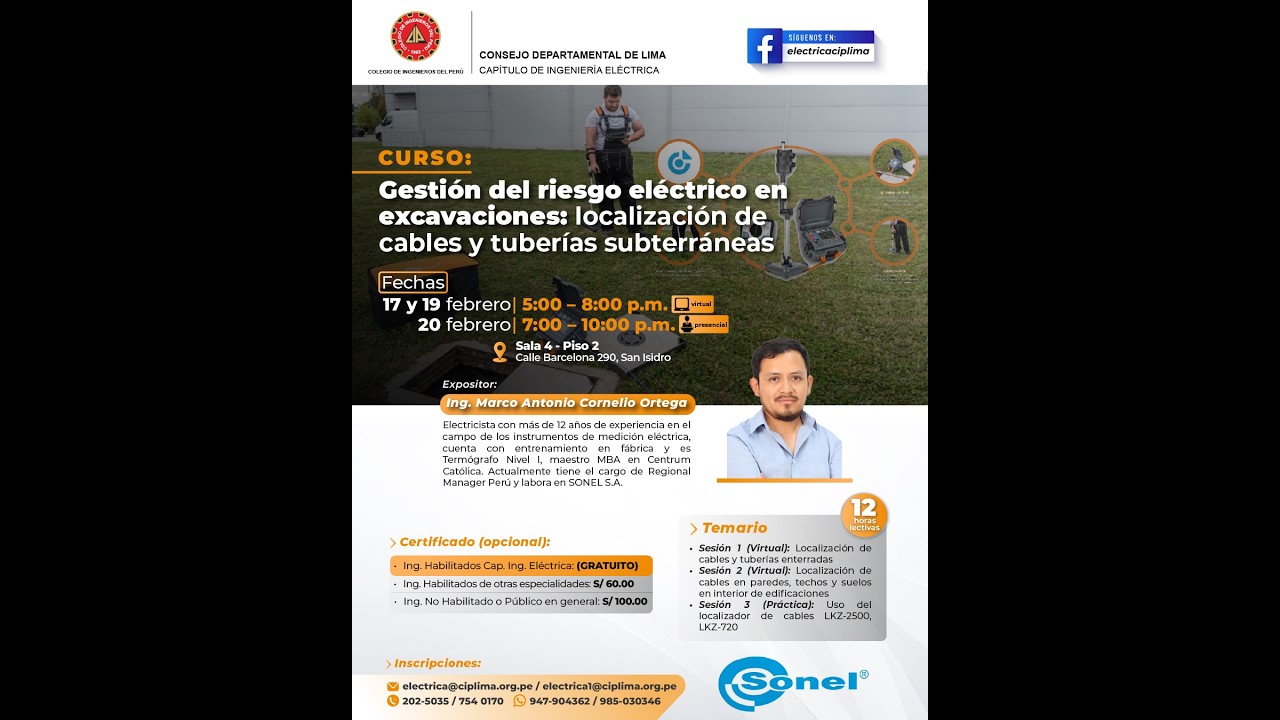 Gestión del riesgo eléctrico en excavaciones: Localización de cables y tuberías subterráneas.