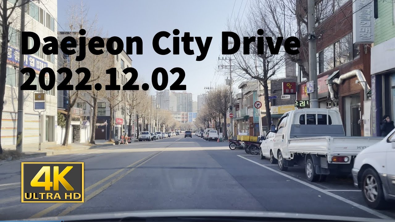 [4K] Driving Daejeon City Drive - From Pai Chai University to Jungni-dong : Driving in SOUTH KOREA