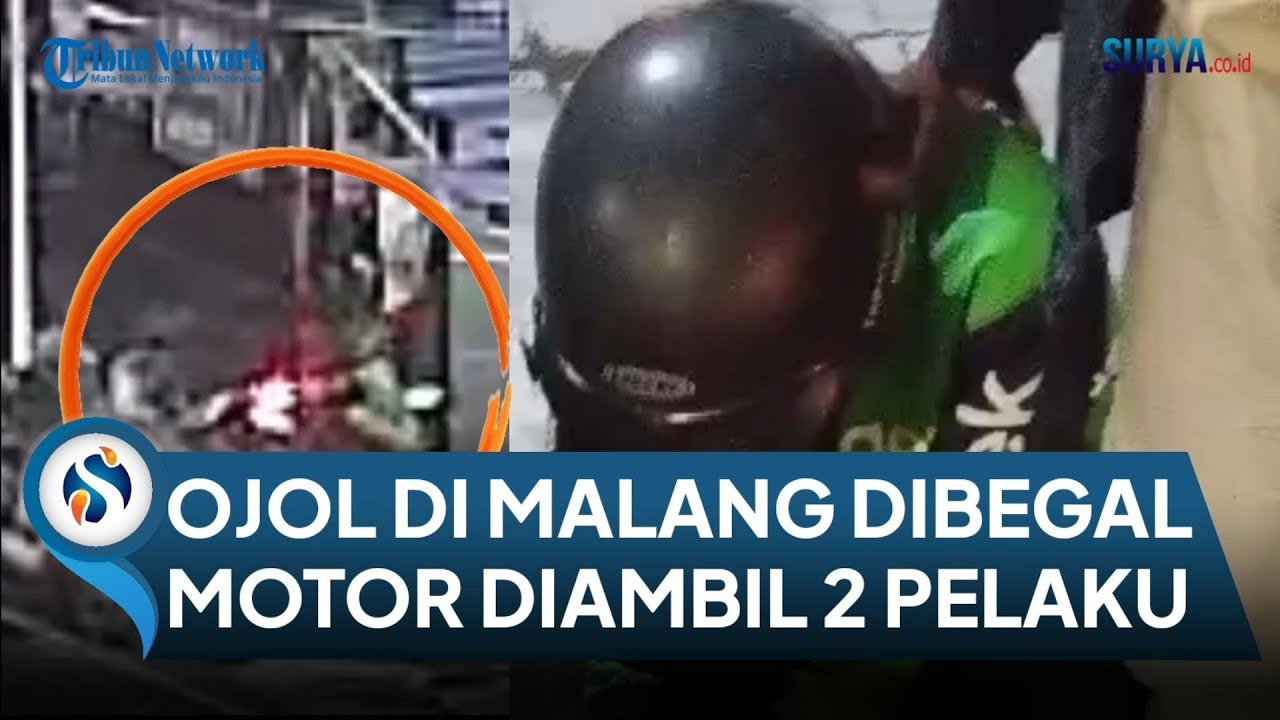 DETIK-DETIK Ojol di Kota Malang Dibegal, Motor Diambil Sambil Ditodong Sajam. Pelaku 2 Orang