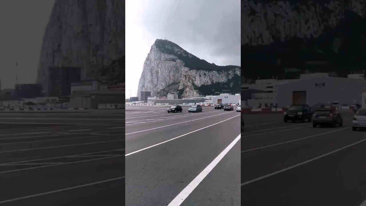Crossing the #runway from #spain to #gibraltar! #airport #airplane #holiday #subscribe #like