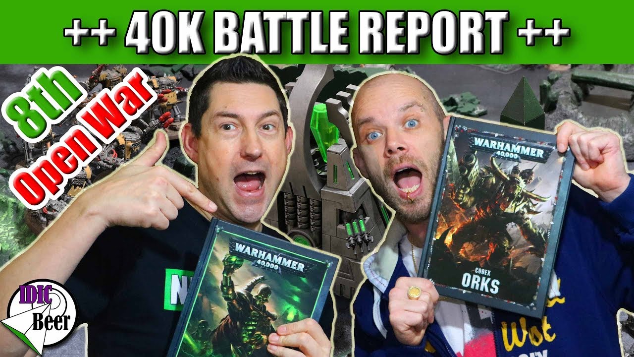 Necrons Vs Orks - 40k Battle Report (6+ Stevo Vs IDICBeer)