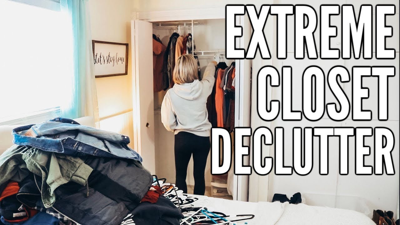 EXTREME CLOSET DECLUTTER // SELLING MY CLOTHES  (downsizing before full time RVing)