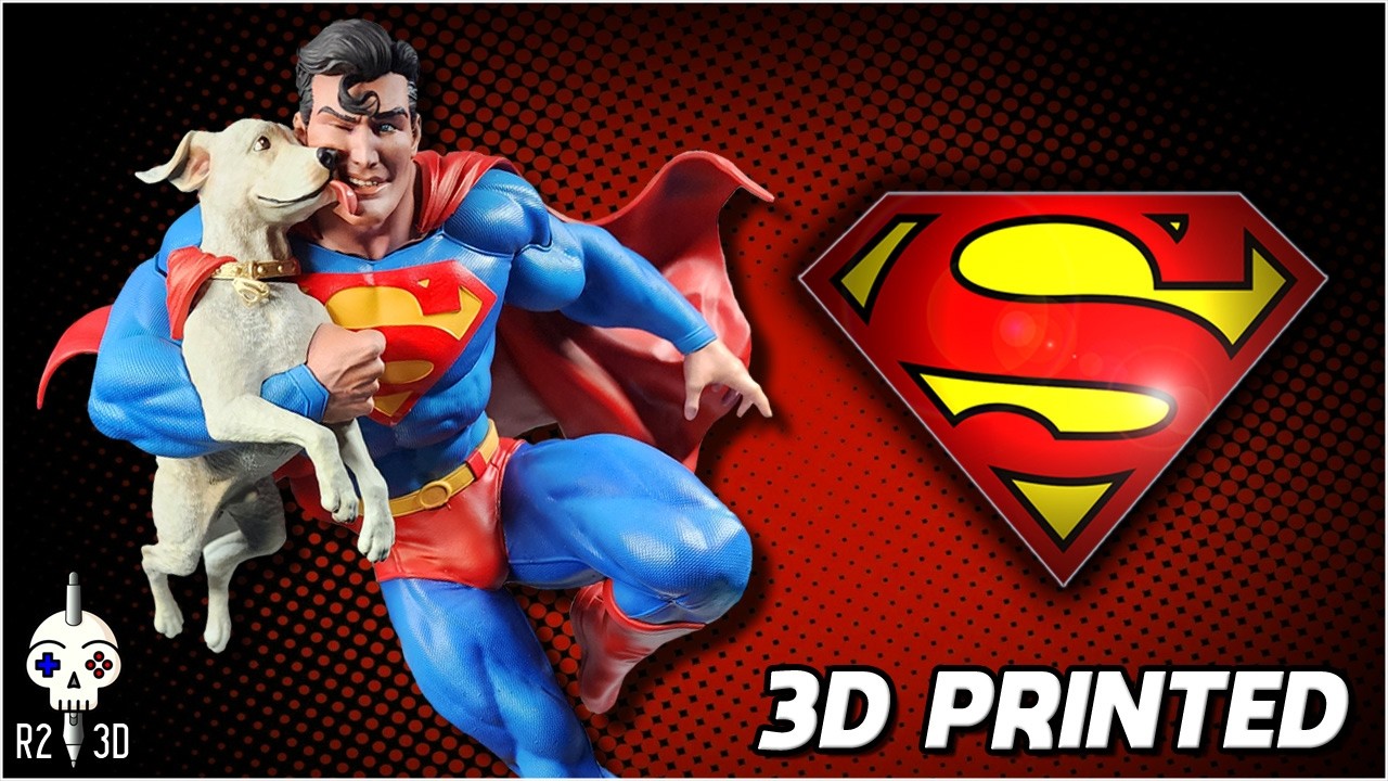 I Painted a 3D Printed Superman & Krypto!