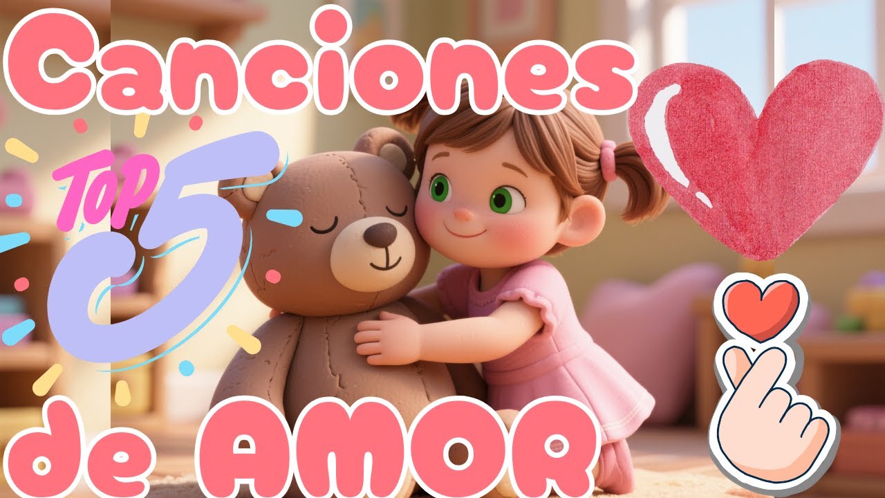 🎵 Top 5 Canciones de Amor y Felicidad 💖✨ | Pequee Melodías | Música Infantil Positiva