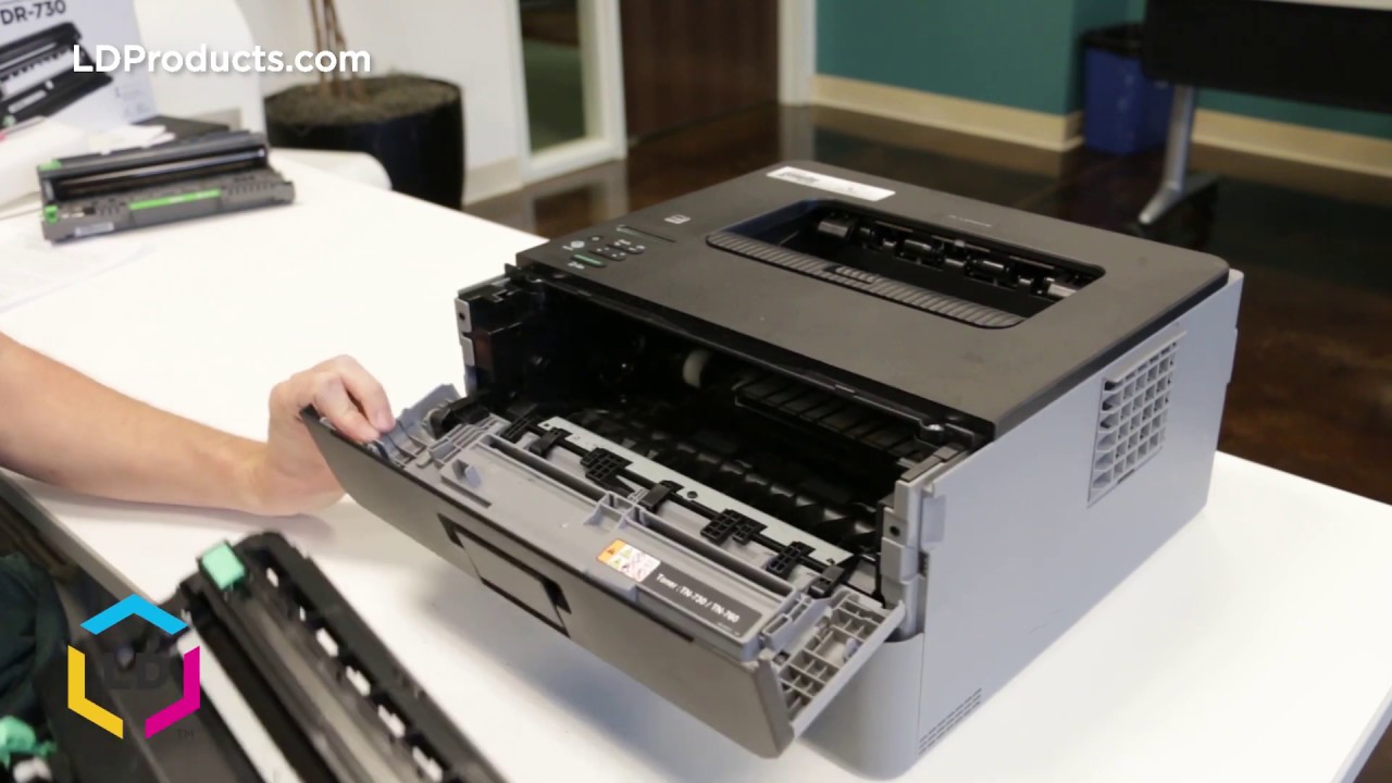 Как заменить совместимый с Brother DR-730 фотобарабан марки LD