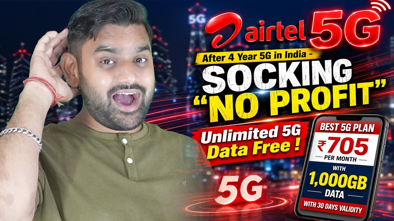 Airtel 5G Big Problem! Millions of Users But Where Is the Profit?