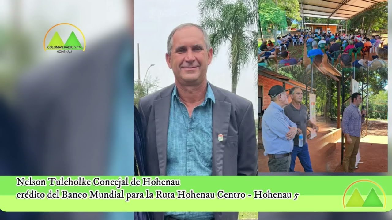 Nelson Tulcholke Concejal de Hohenau Colonias Radio y Tv