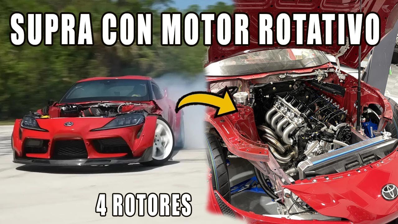 Le puso un Motor ROTATIVO de 4 ROTORES a su Toyota Supra Mk5. El Supra Rotativo de ADAM LZ