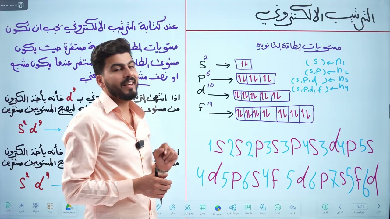 كيمياء الخامس العلمي || محاضرة 5 || الترتيب الالكتروني  || تصوير حديث 2026