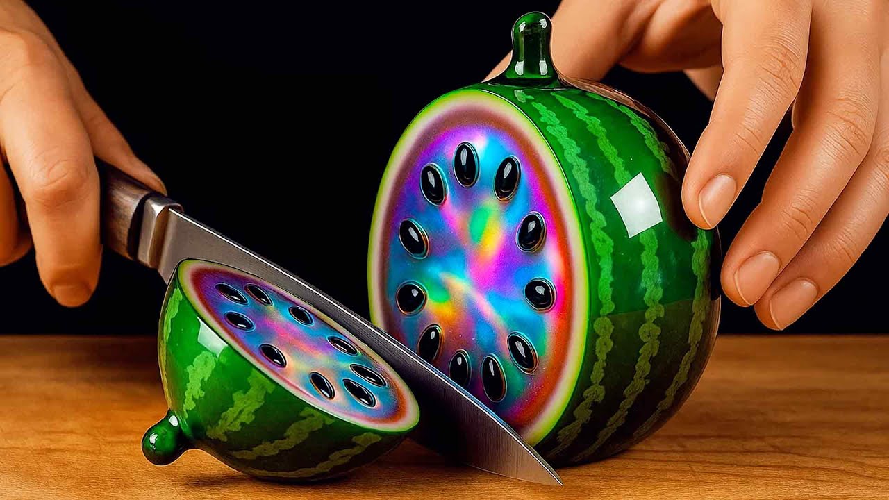 12 Hours of Satisfying AI ASMR Glass Cutting Videos To Fall Asleep To