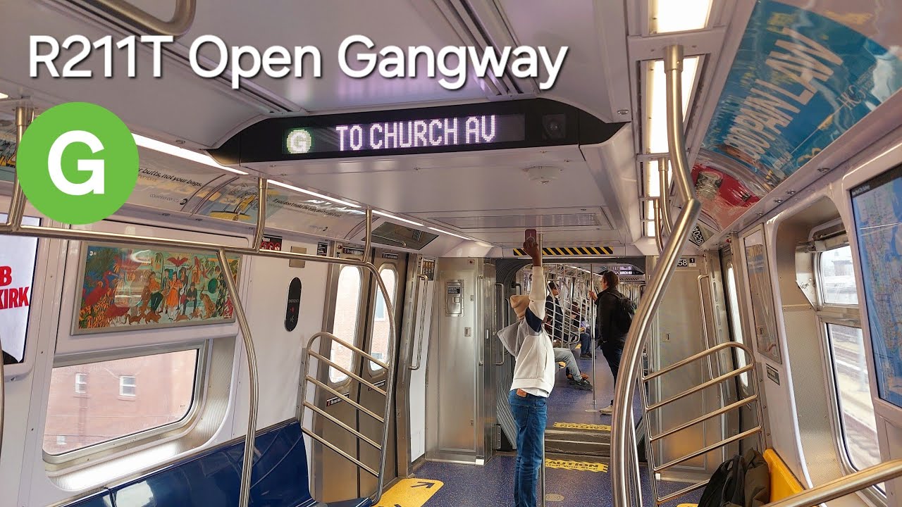 NYC Subway: R211T Open Gangway (G) Ride to Church Avenue #mta