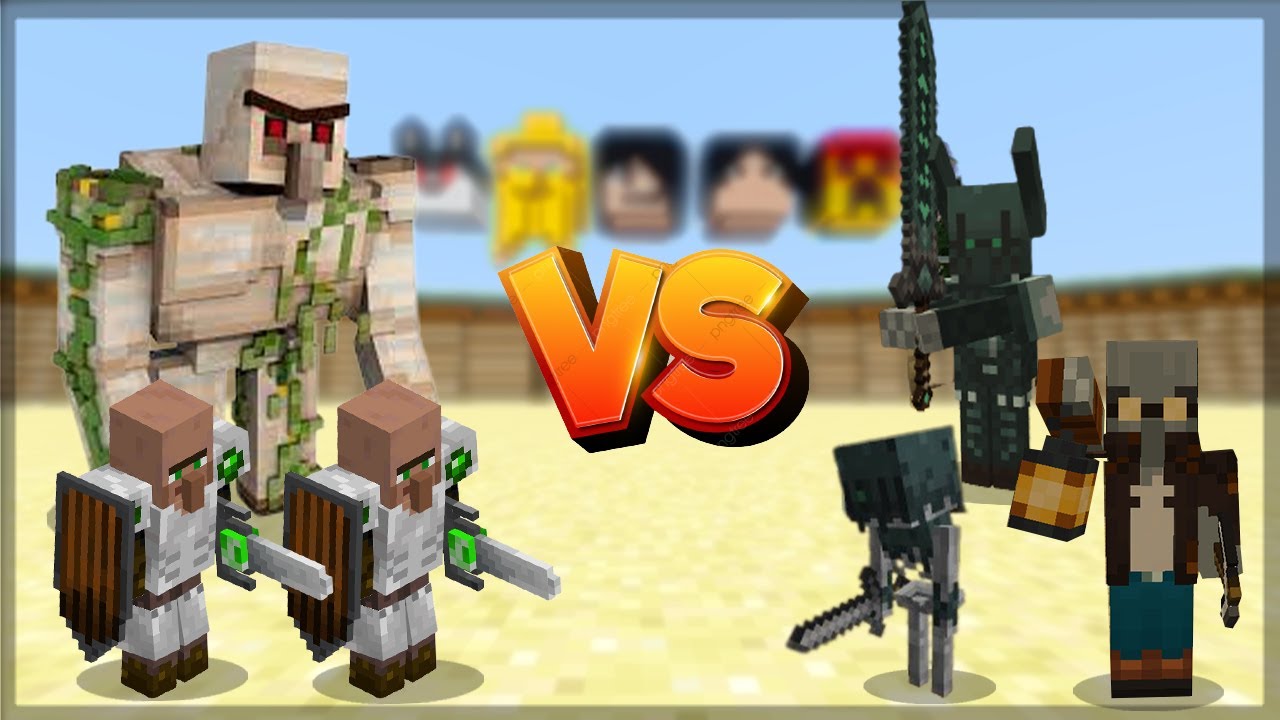 Minecraft: GUARD VILLAGERS VS ILLAGER REVOLUTION ! - BATALHA DE MOBS | 1.19.2
