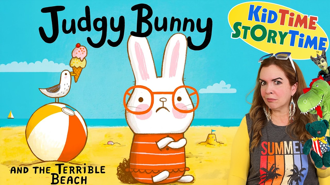 JUDGY BUNNY and the Terrible Beach 🏖️ summer story read aloud for kids