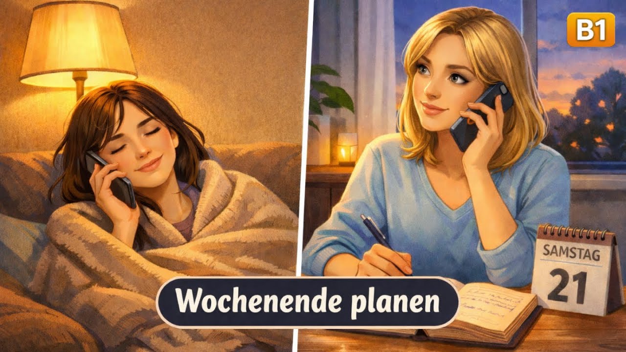 Deutsch Hörverstehen üben: Wochenendpläne | B1