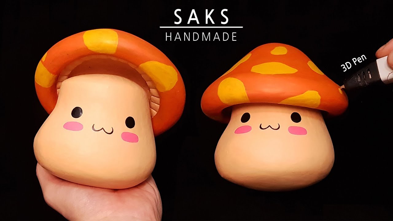 [3D Pen] Maple Story 메이플스토리 주황버섯 만들기 (탈모 주황버섯)