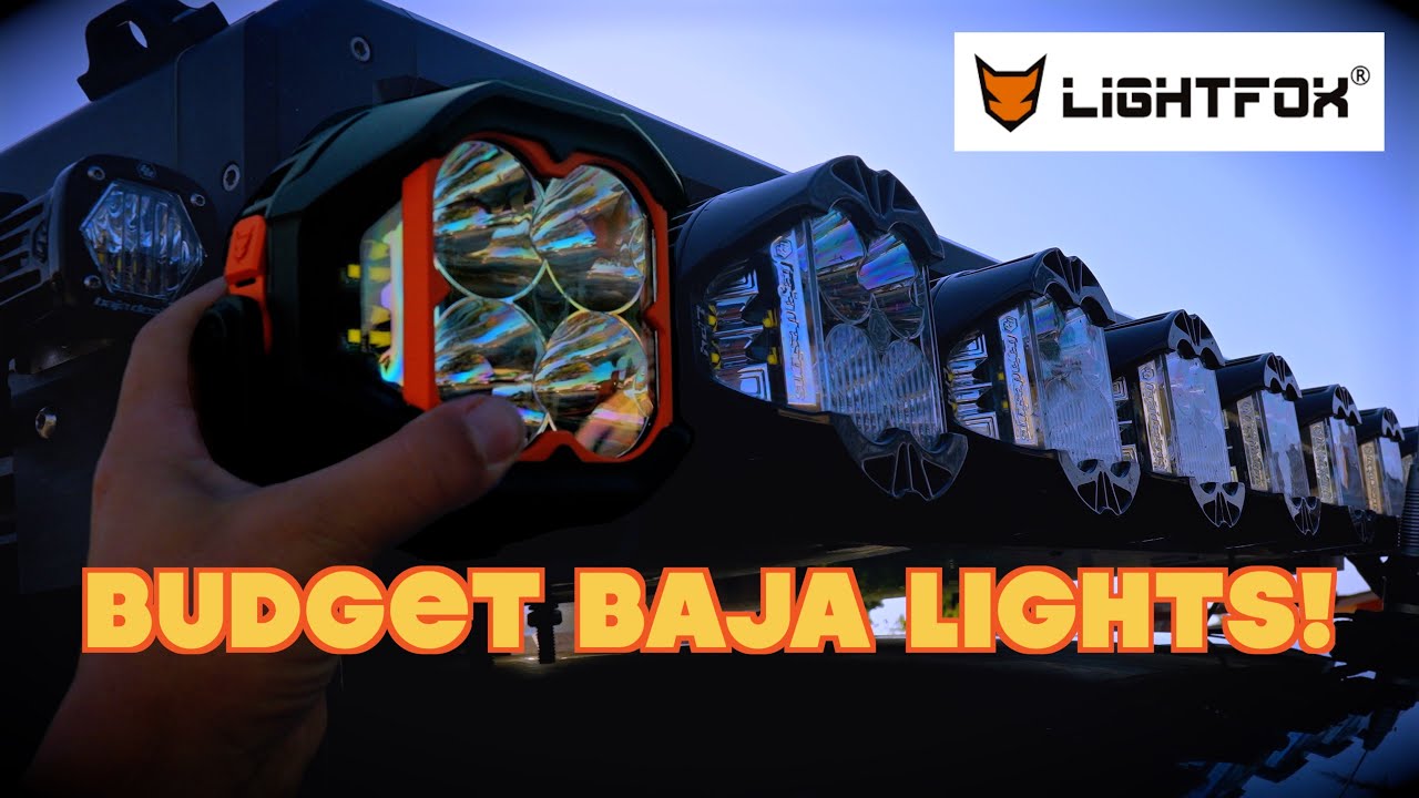 БЕЗУМНО бюджетный стиль Baja! Установка фар LightFox Off-Road на вспомогательный фару | Полная ус...