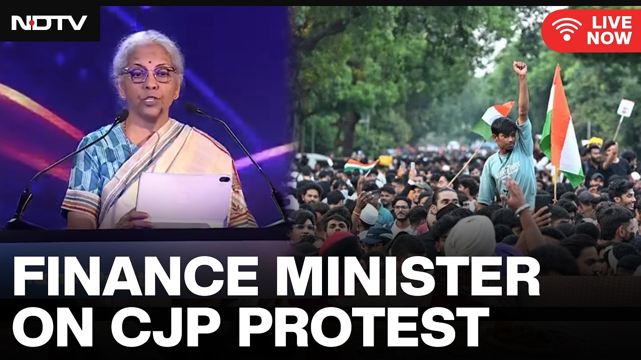 CJP Protest News LIVE | FM Sitharaman On Student Protests, Economy, Inflation & India's Growth