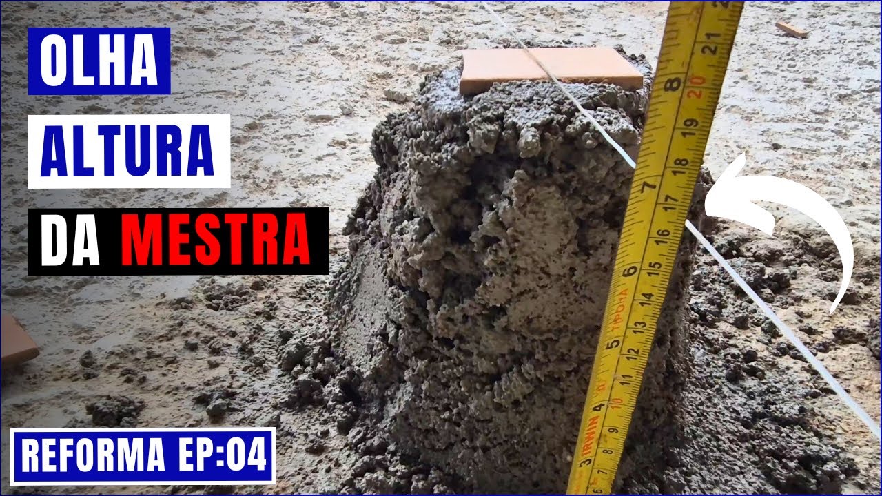 Como fazer emestramento do contrapiso | Ep:04 Reforma.