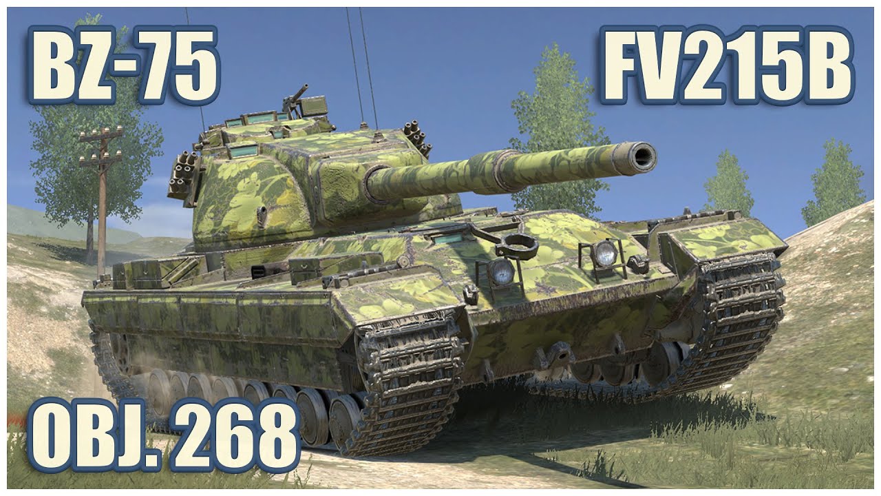 FV215b, BZ-75 & Объект 268 • WoT Blitz Gameplay
