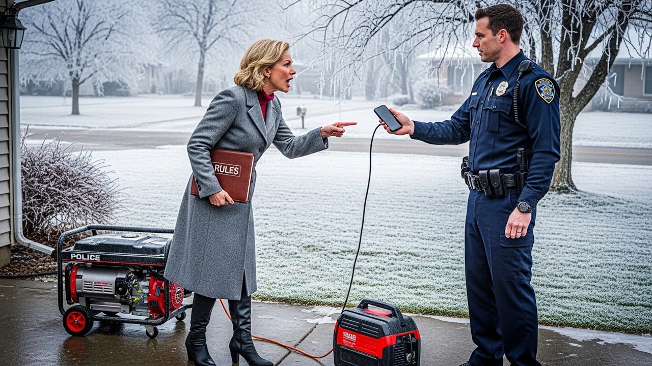 HOA Called Cops On Generator During Ice Storm, Officer Asked To Charge His Phone!