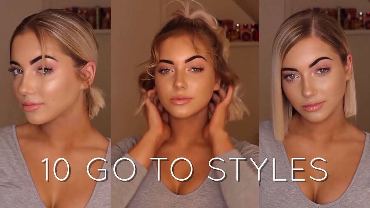HOW I STYLE MY SHORT HAIR | Katherine Rose