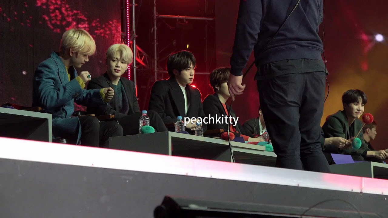 190106골든디스크 BTS reaction to IZONE