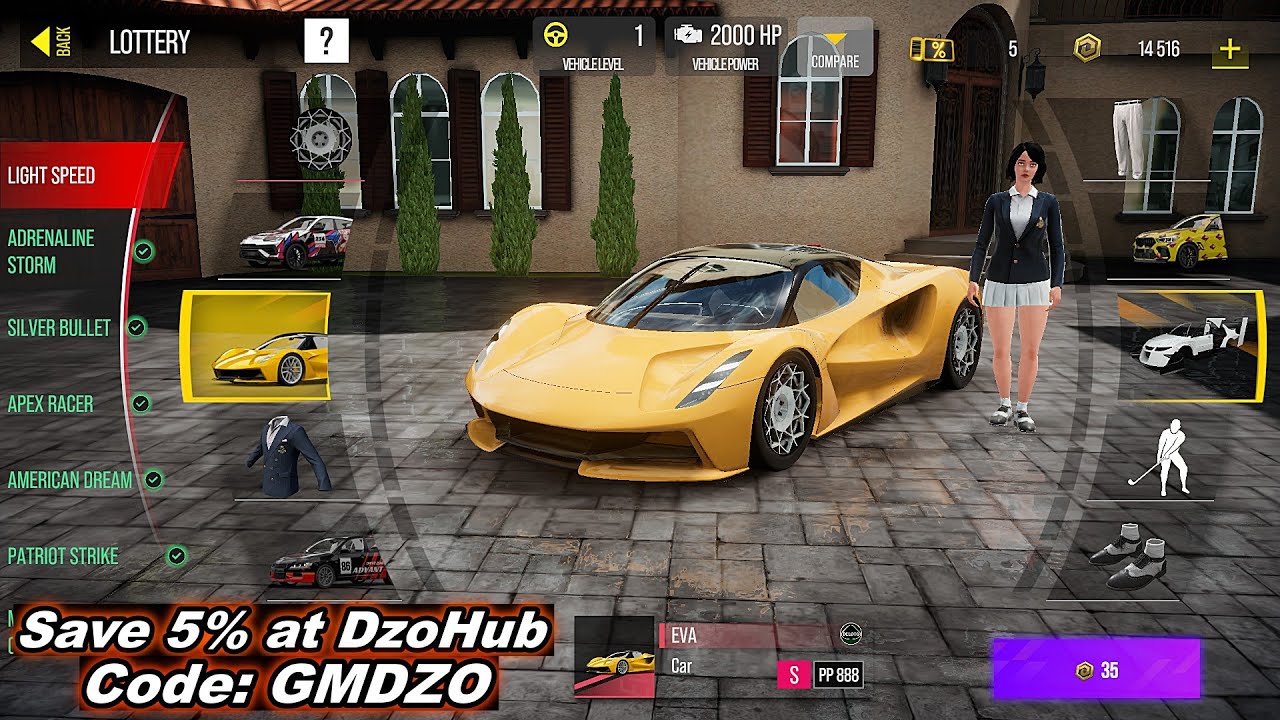 Drive Zone Online || Light Speed - Lottery Spin 