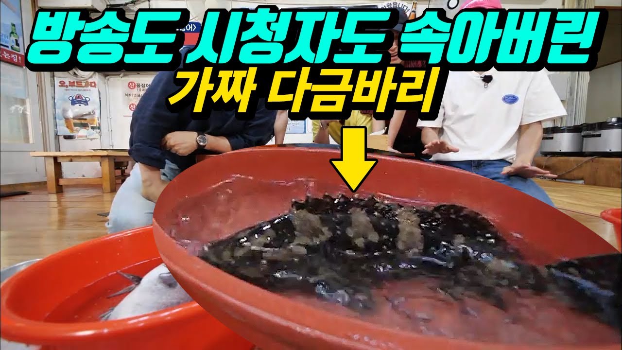서울촌놈에 나온 다금바리가 가짜라는 제보가 있어서 알려드립니다.