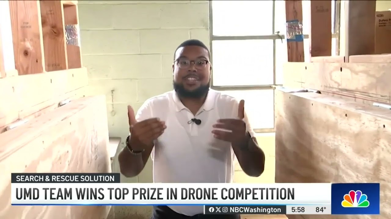UMD team wins top prize in drone competition, NBC 4 report from 08/30/23