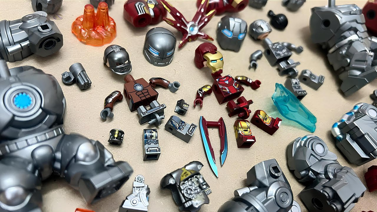 Lego Железный Человек Марк I против Брони Хлыста Марк II и Железного Монгера | Минифигурки Lego (...