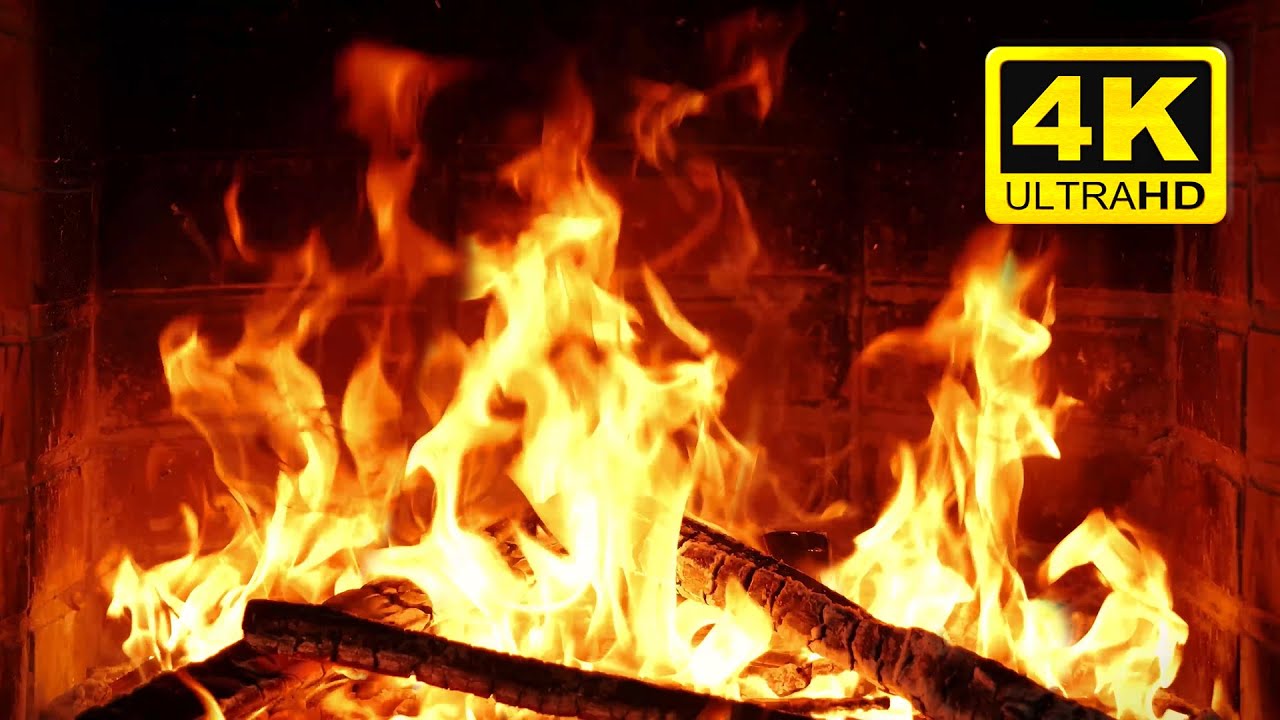 🔥 Pure Tranquility: Soft Crackling Wood & Relaxing 4K Fireplace Ambiance – NO MUSIC